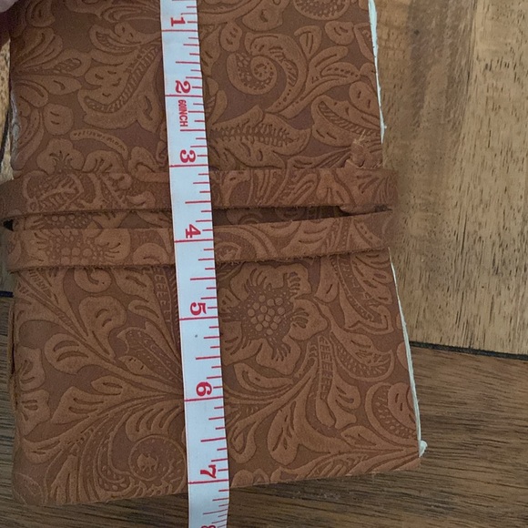 Floral Embossed Leather Notebook - Picture 5 of 8